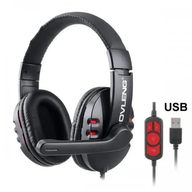 Casque USB OVLENG Q7 avec micro, Oreillettes antibruit