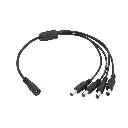 Câble répartiteur d'alimentation  pour caméra 1 femelle à 4 mâles