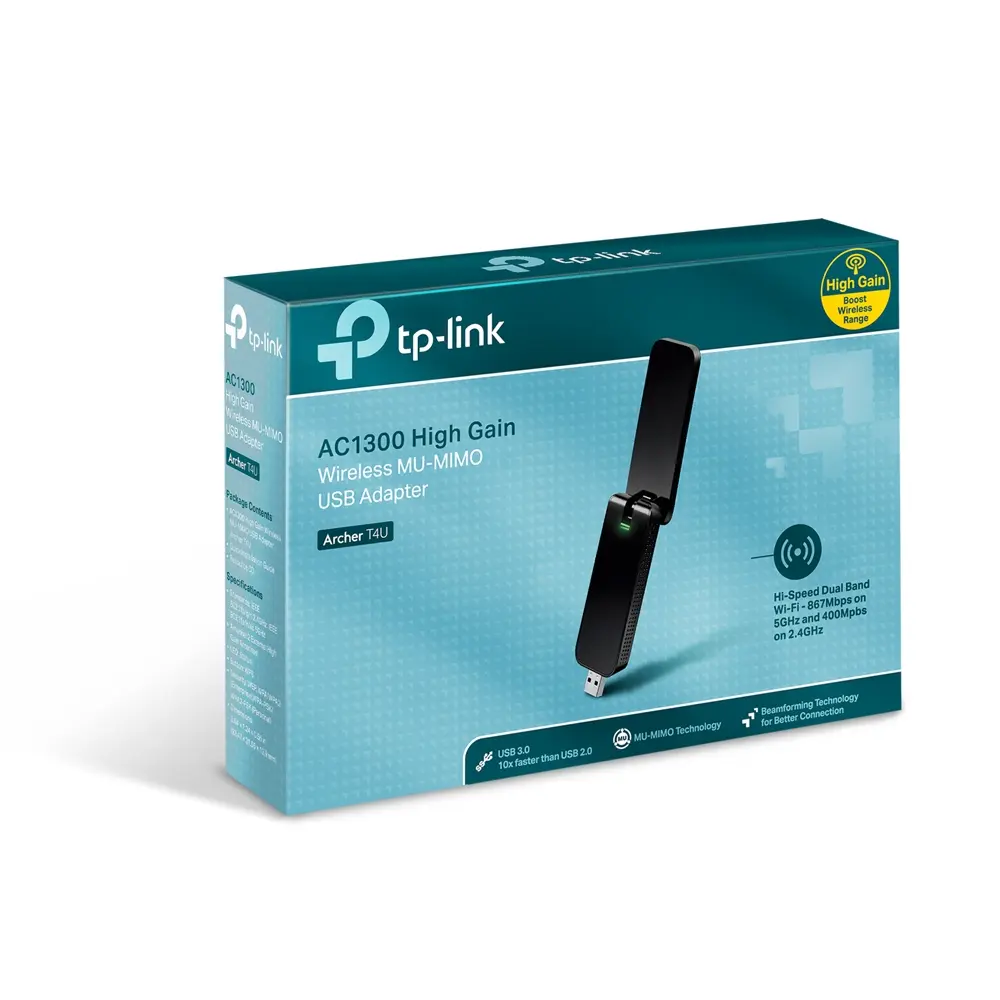  USB double bande TP-Link ARCHER T4U AC1300, (Boîte Ouverte)
